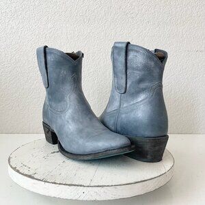 Lane Boots PLAIN JANE Womens Cowboy Bootie 9 Blue Western Cowgirl Ankle Boots